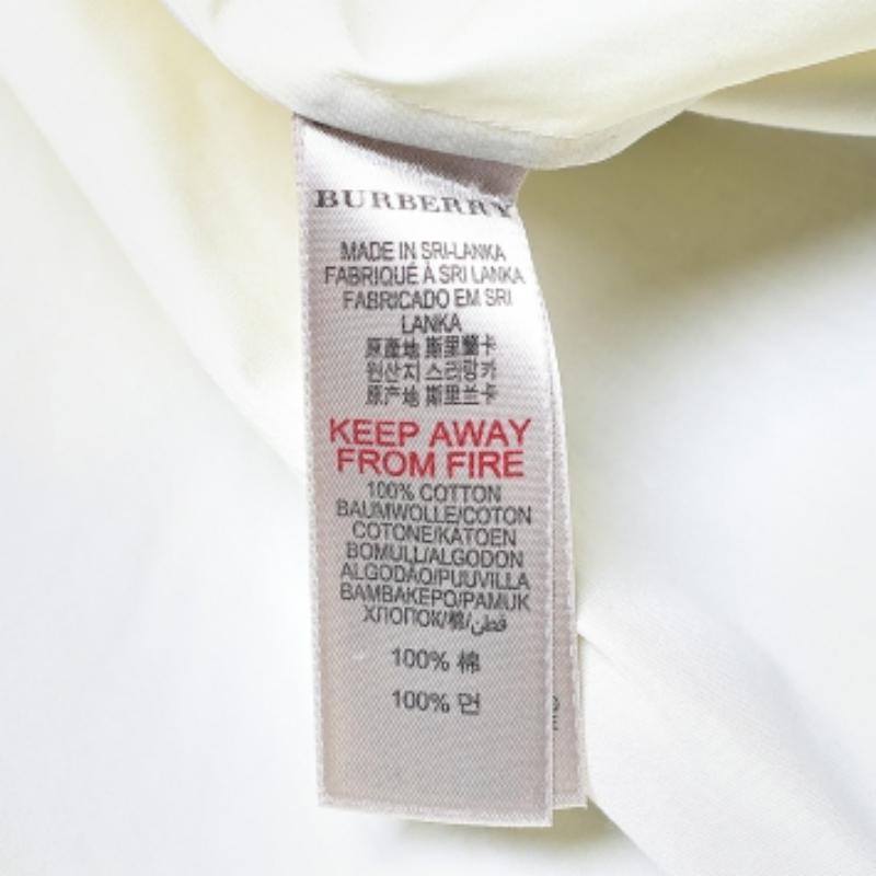 Burberry Brit Gelbes Hemd aus Baumwolle mit Knopfleiste vorne, L im Zustand „Gut“ im Angebot in Dubai, Al Qouz 2
