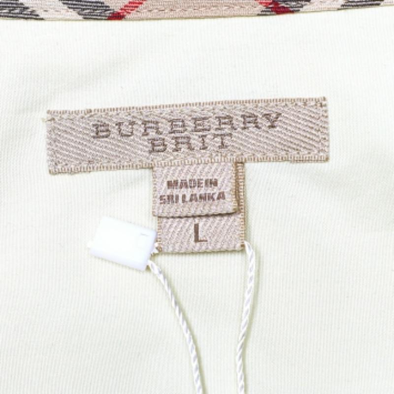Burberry Brit Gelbes Hemd aus Baumwolle mit Knopfleiste vorne, L im Angebot 1