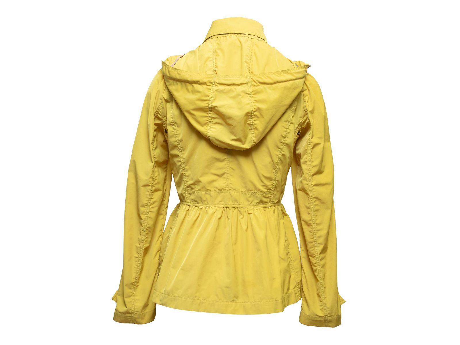 Burberry Brit Yellow Nylon Hooded Jacket 6