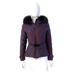 Burberry  Brocade Jacket with fur hood size s