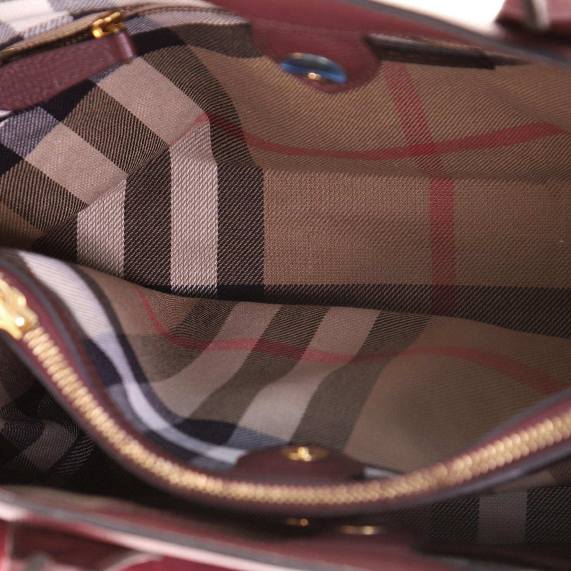 Burberry Brogues Tote aus Leder mit Quaste und Banner Medium für Damen oder Herren