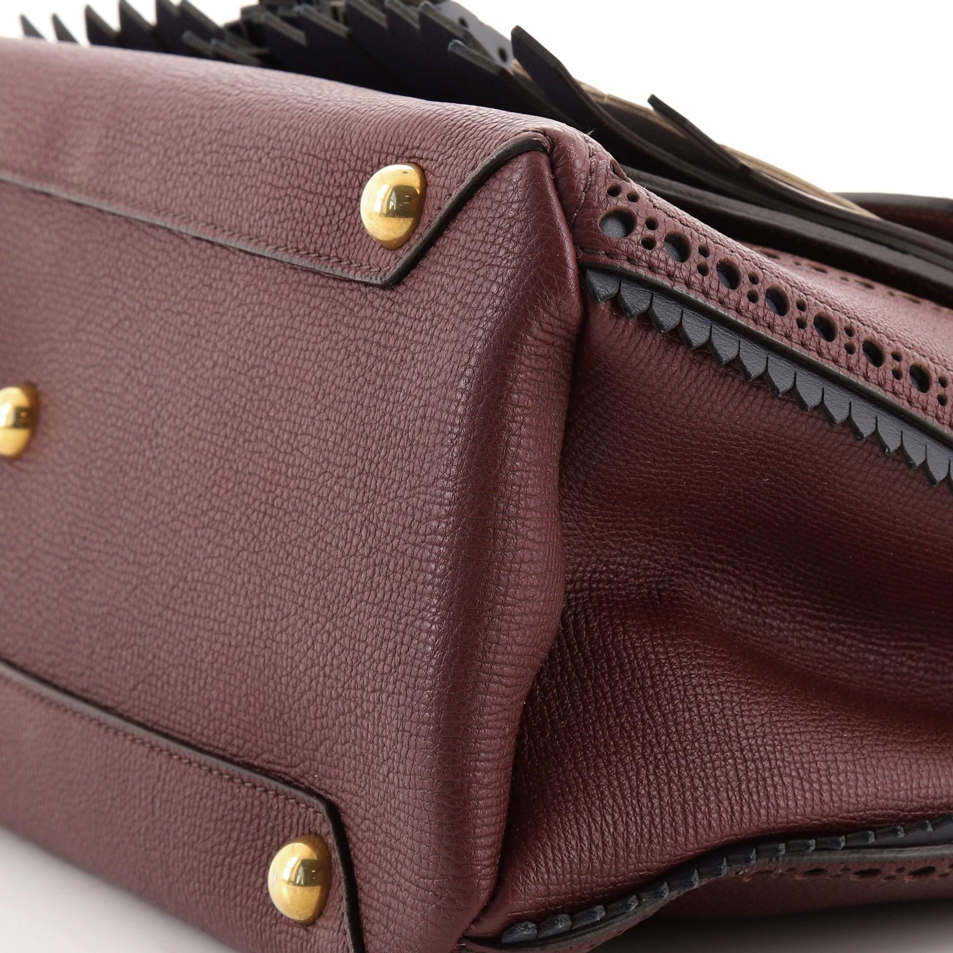 Burberry Brogues Tote aus Leder mit Quaste und Banner Medium 1