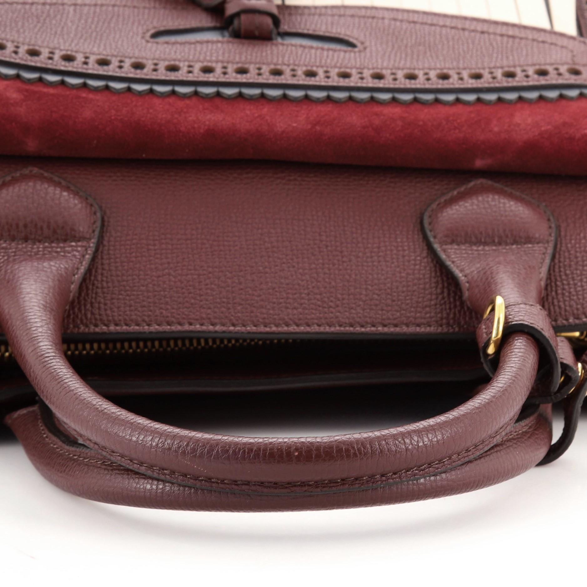 Burberry Brogues Tote aus Leder mit Quaste und Banner Medium 2