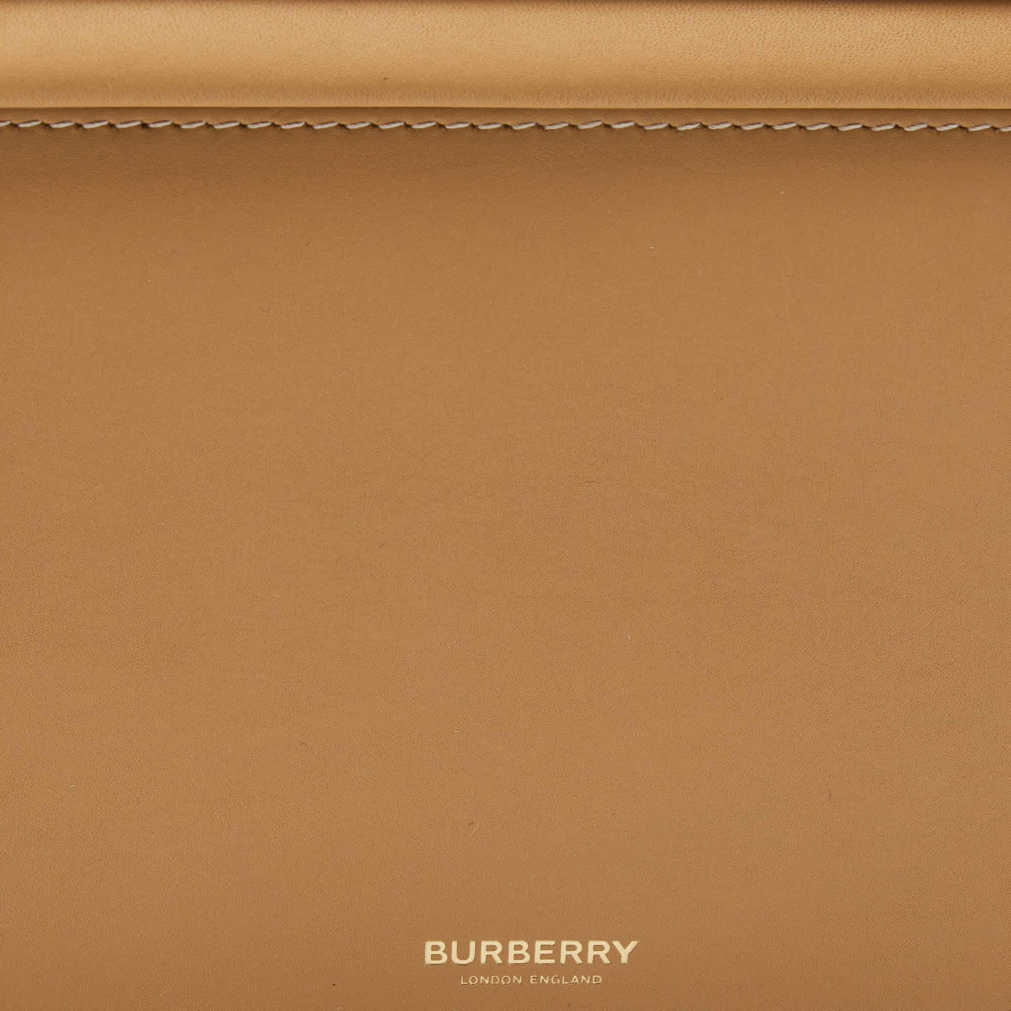 Burberry Bronze Leather Small Studded Olympia Shoulder Bag For Sale 5