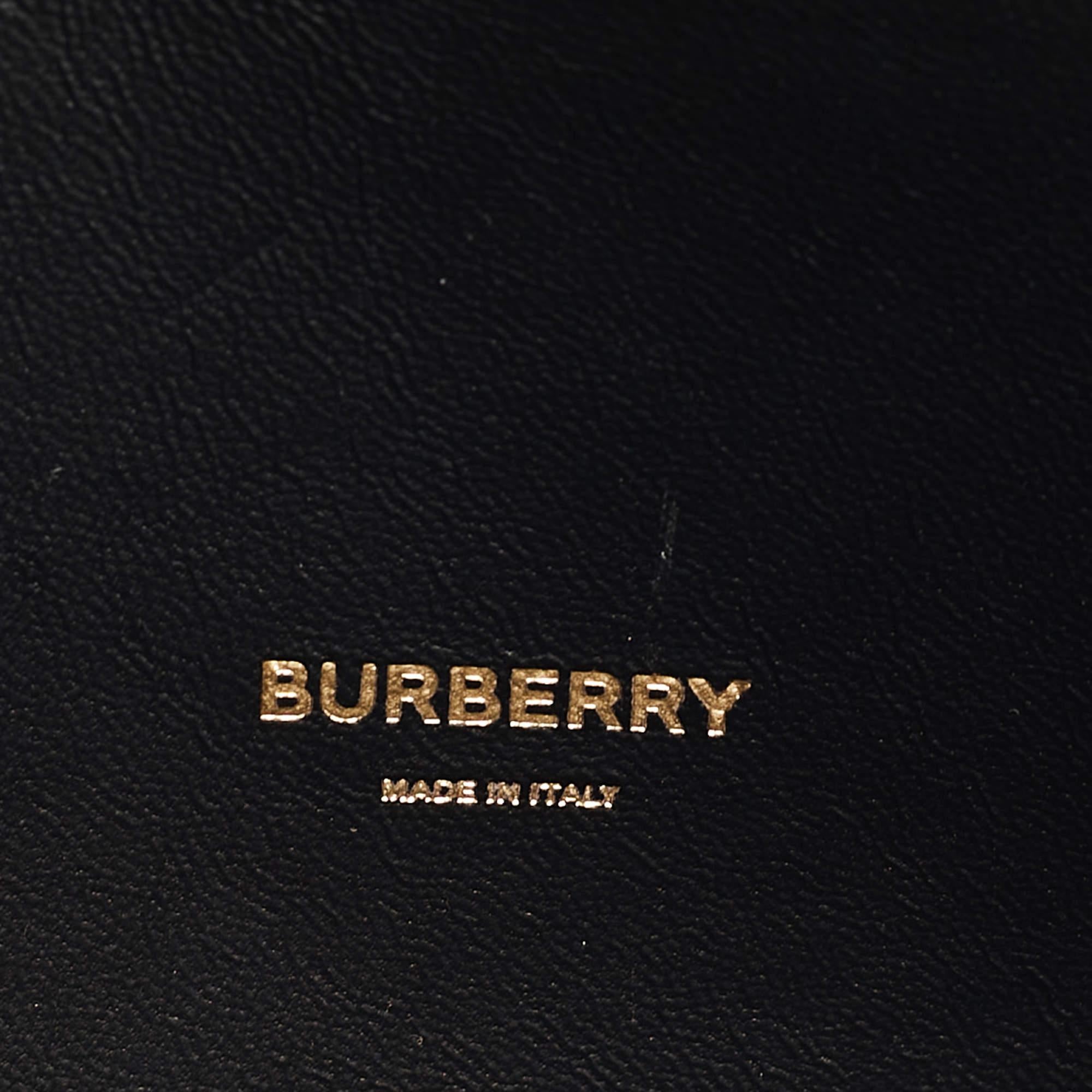 Burberry Bronze Leather Studded Olympia Clutch For Sale 7