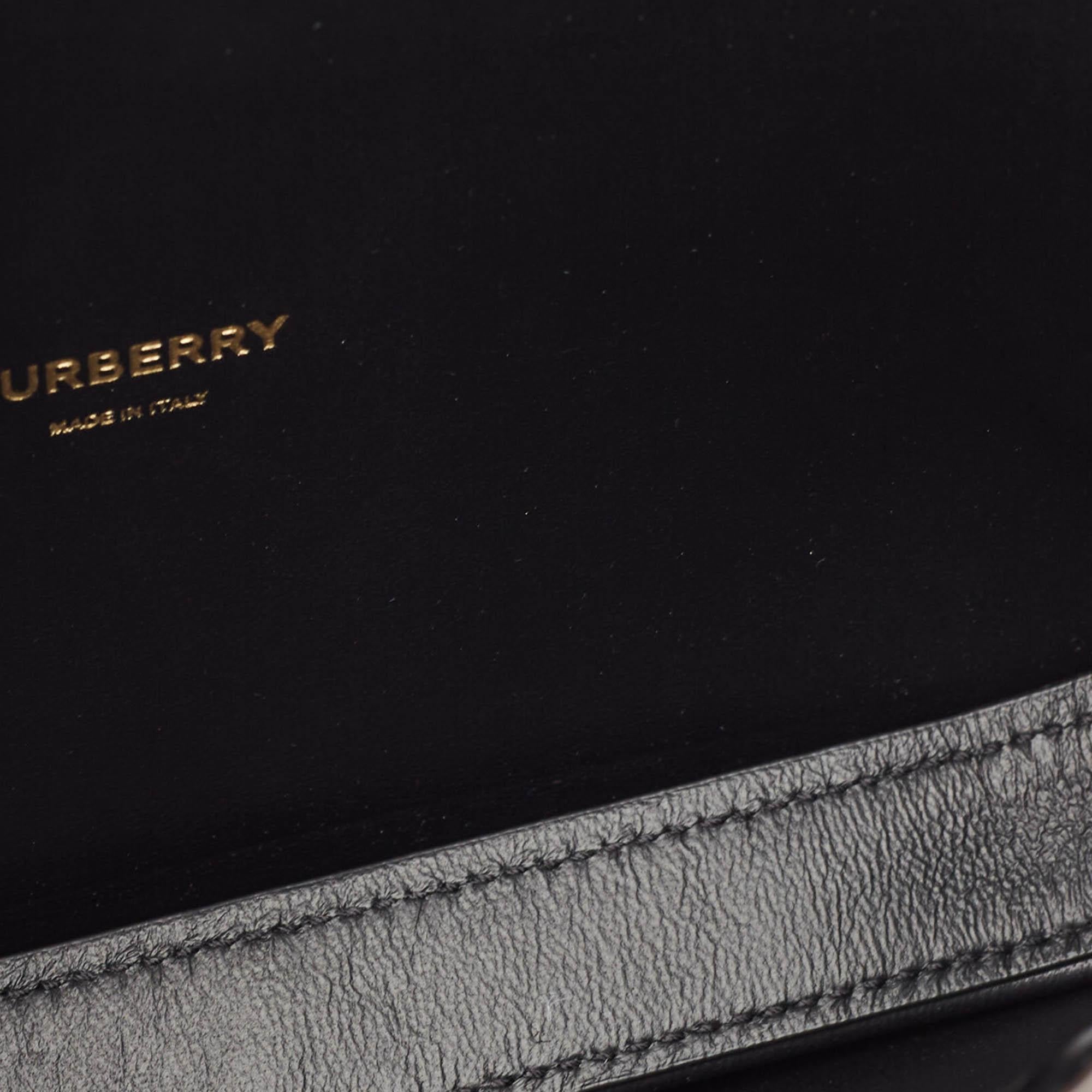 Burberry Bronze Leather Studded Olympia Clutch 2