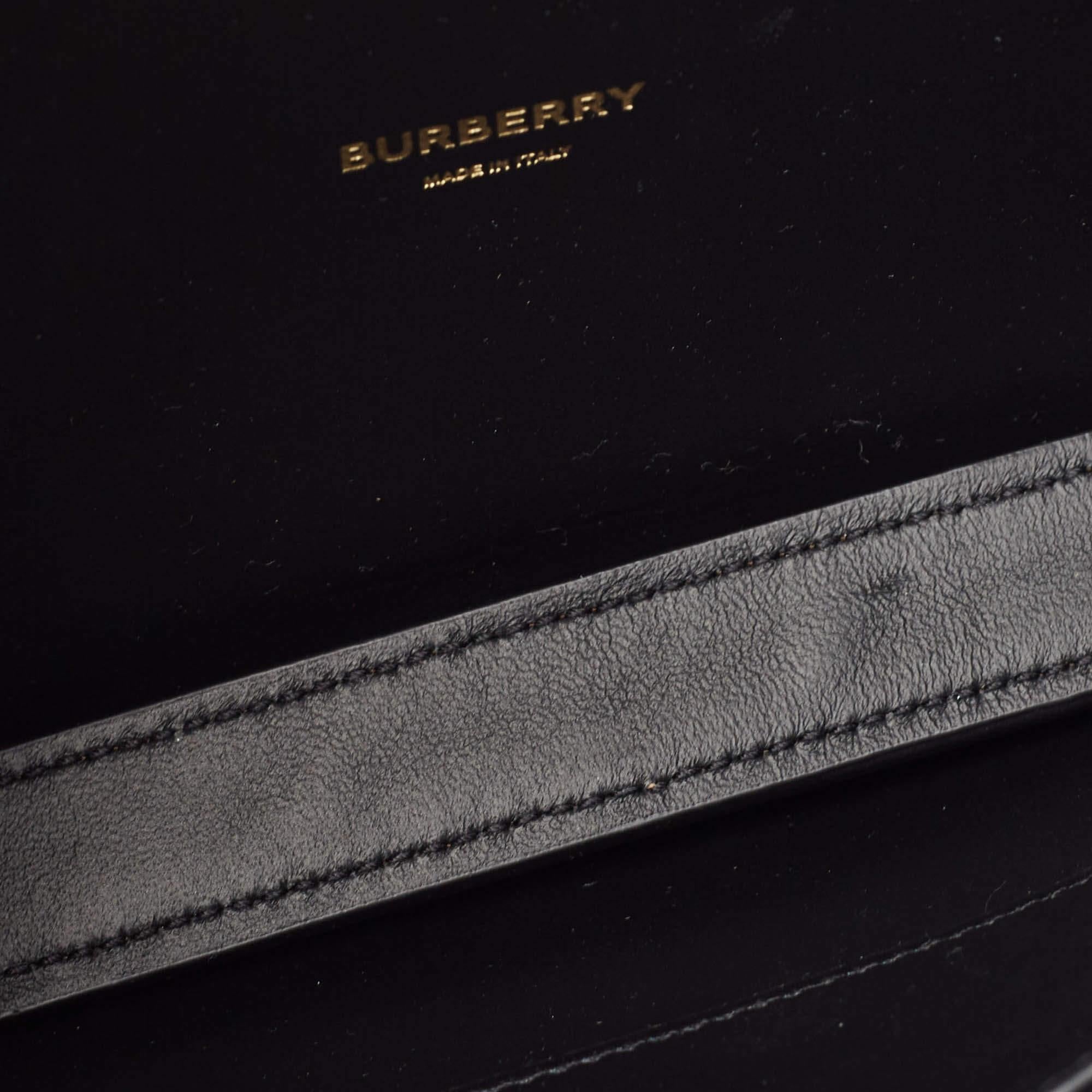 Burberry Bronze Leather Studded Olympia Clutch 2