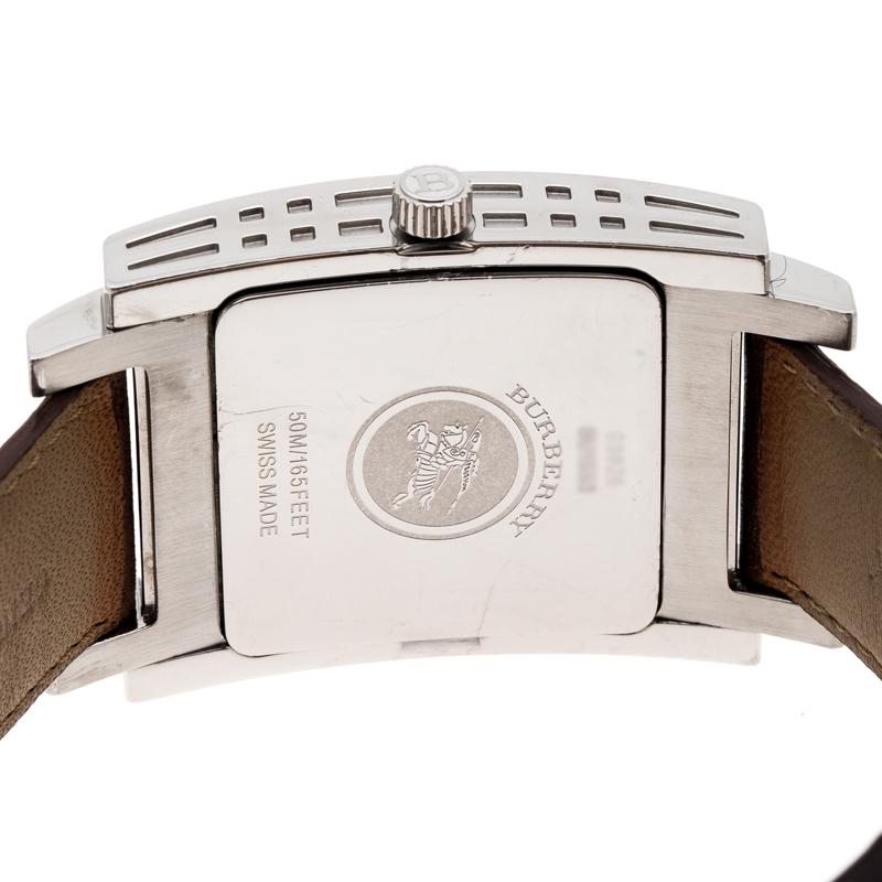 burberry watch brown leather strap