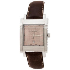 Burberry Bronze Stainless Steel BU1553 Men's Wristwatch 32 mm