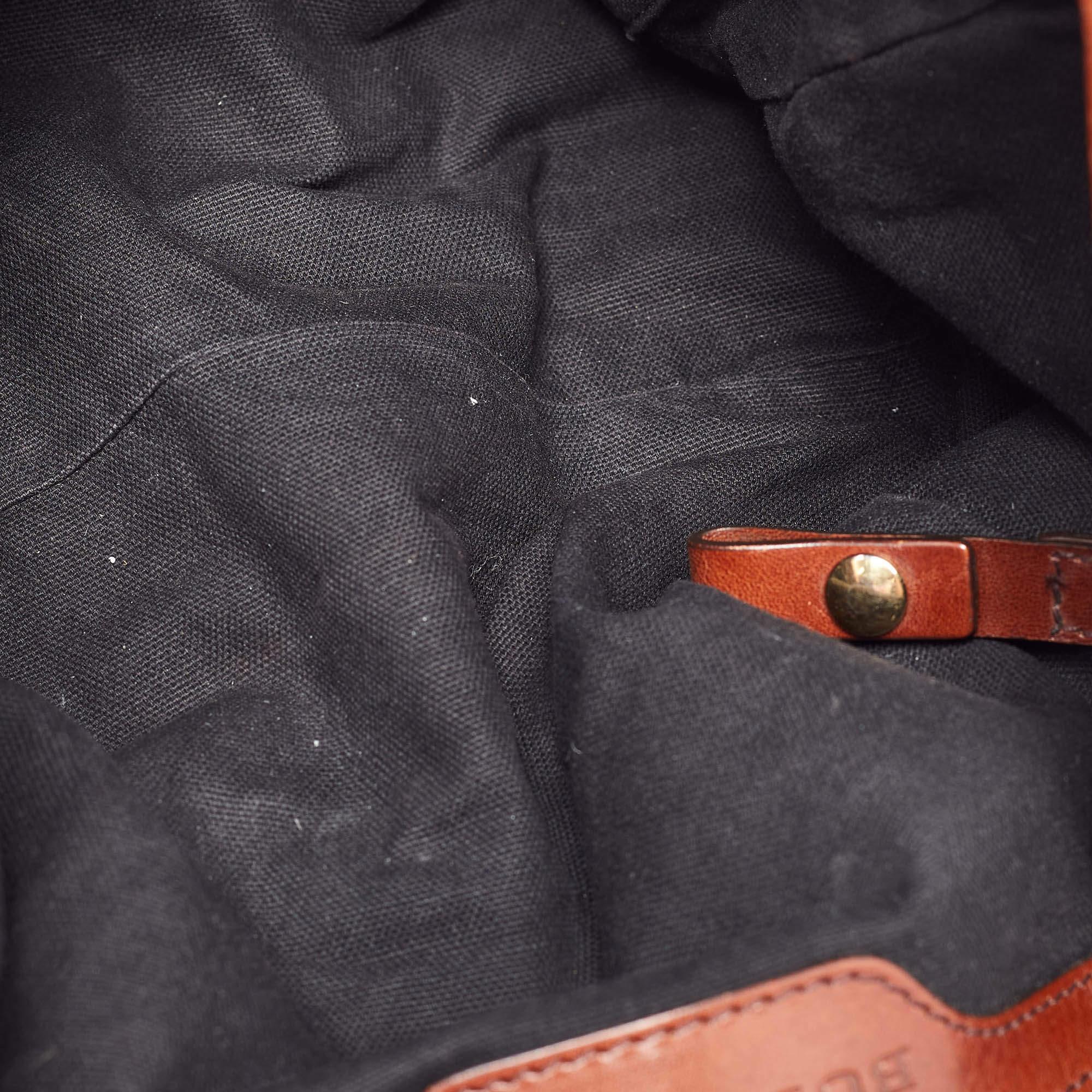 Burberry Brown/Beige House Check Canvas and Leather Canterbury Tote For Sale 5