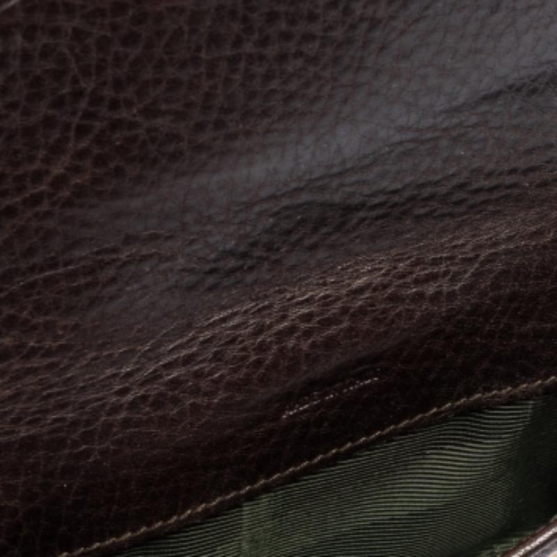 Burberry Brown/Beige Nova Check Canvas und Lederschnalle Kompaktes Portemonnaie im Angebot 4