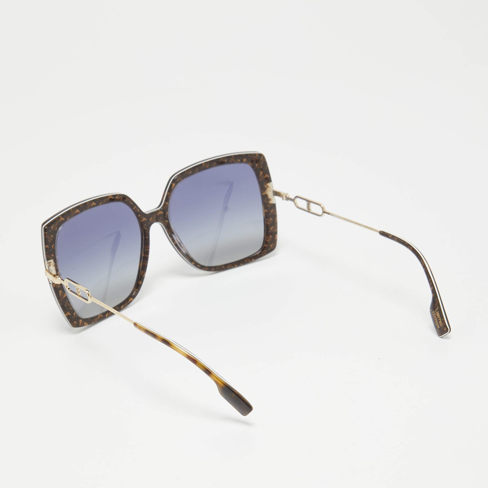 Embrace sunny days in full style with the help of this pair of Burberry limited edition sunglasses. Created with expertise  the luxe sunglasses feature a well designed frame and high grade lenses that are equipped to protect your eyes.