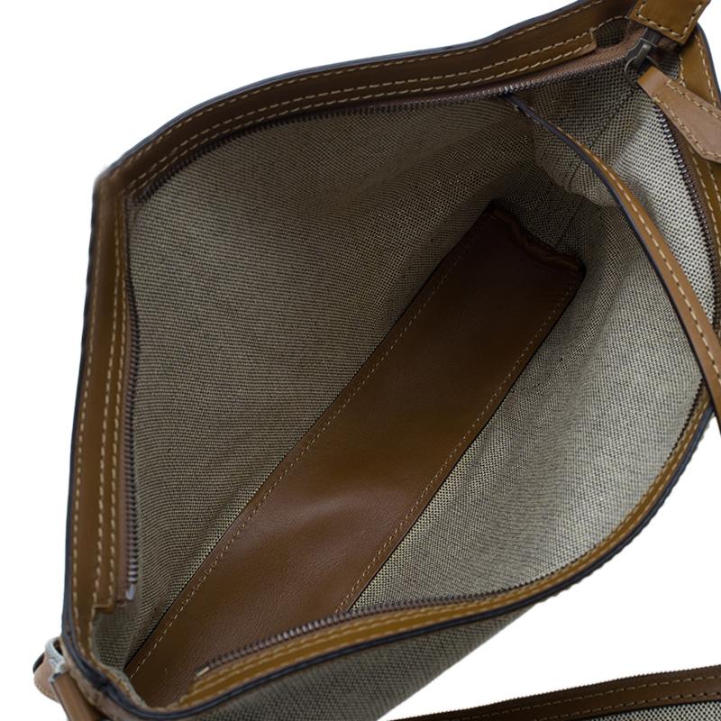 Burberry Brown Canvas Crossbody Bag 7