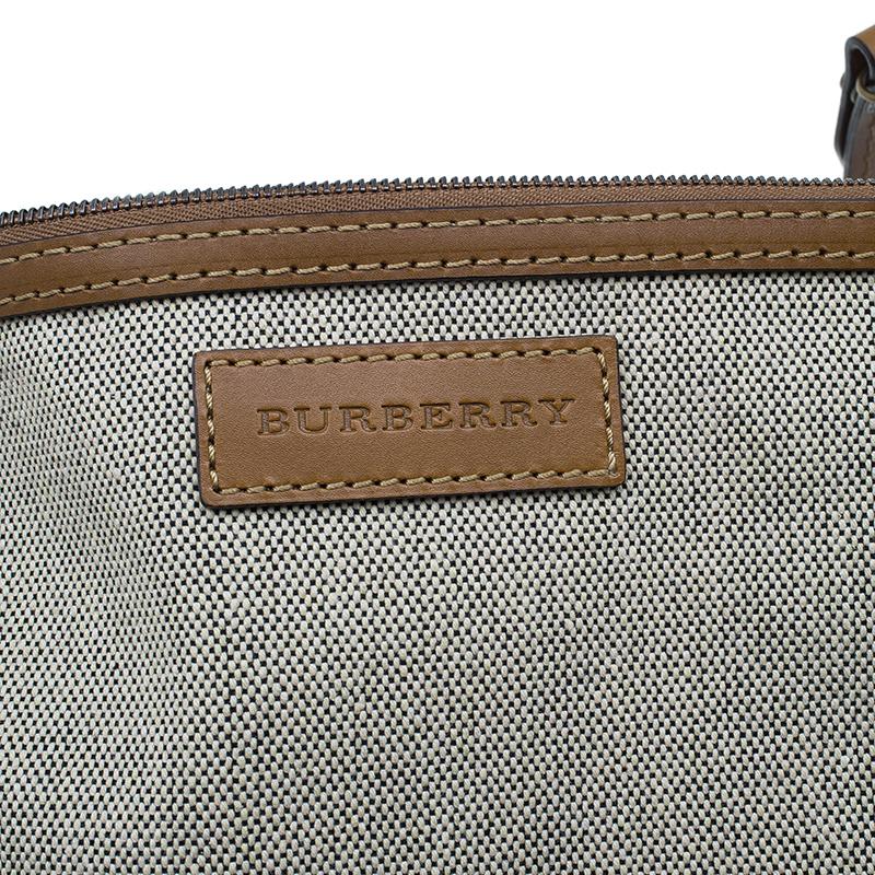Burberry Brown Canvas Crossbody Bag 8