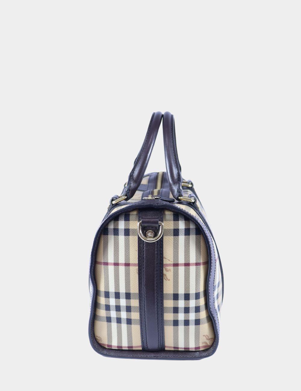 Burberry Brown Check Bowling Bag 2