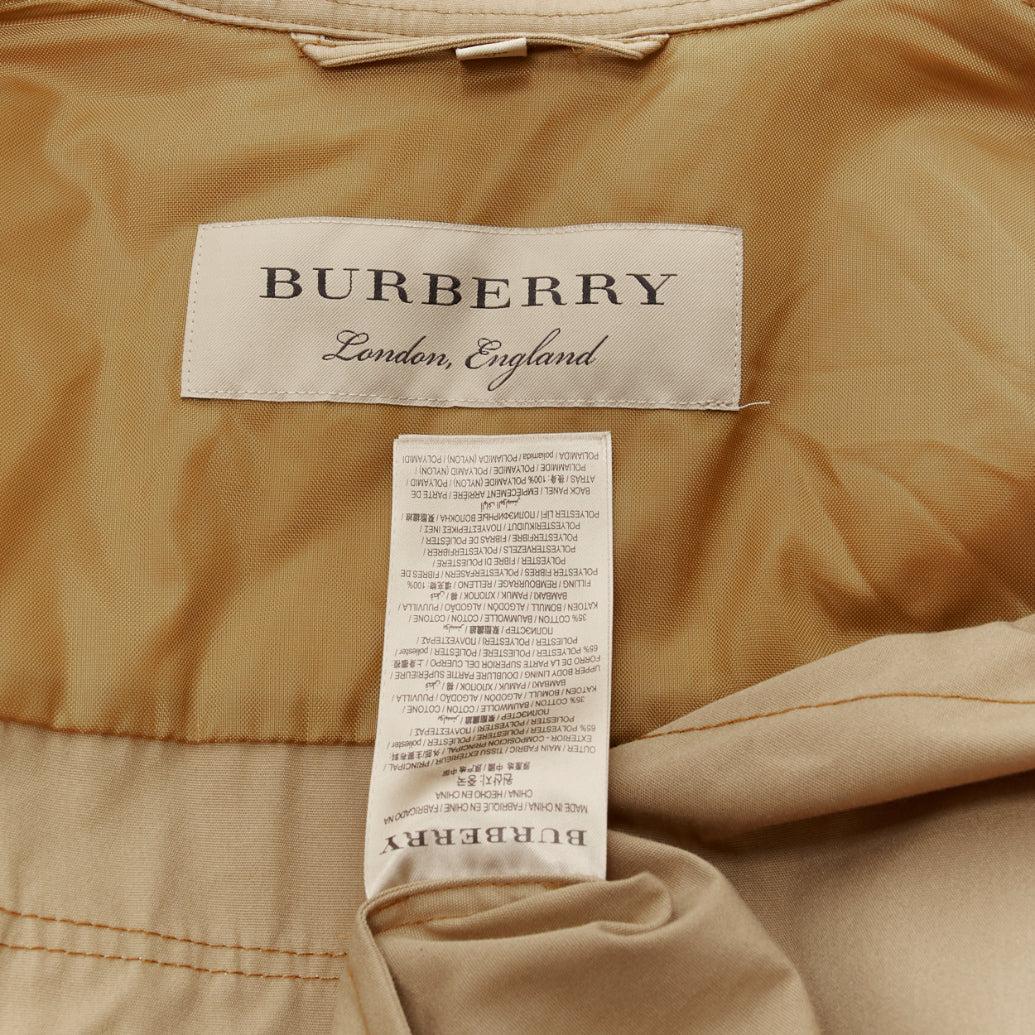 BURBERRY brown corduroy collar padded pocketed chore field jacket M For Sale 5