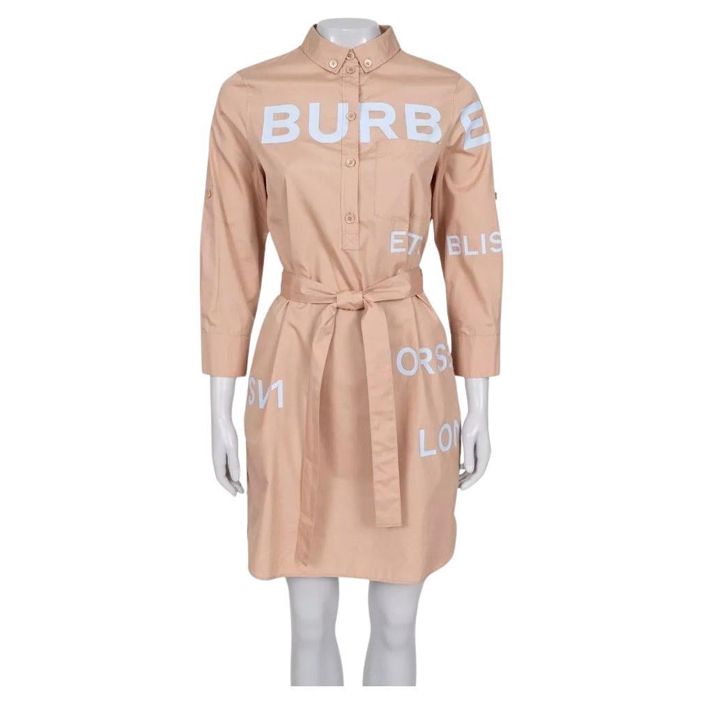 Burberry Brown Cotton Shirt Dress - UK 8 / S