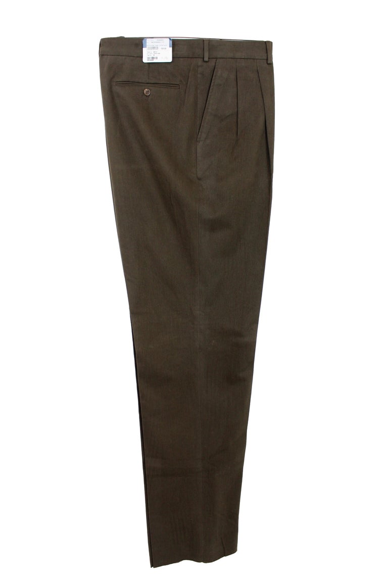 Burberry Brown Cotton Casual Pants main image 1