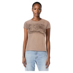 Burberry Top estampado caballero ecuestre marrón Talla S