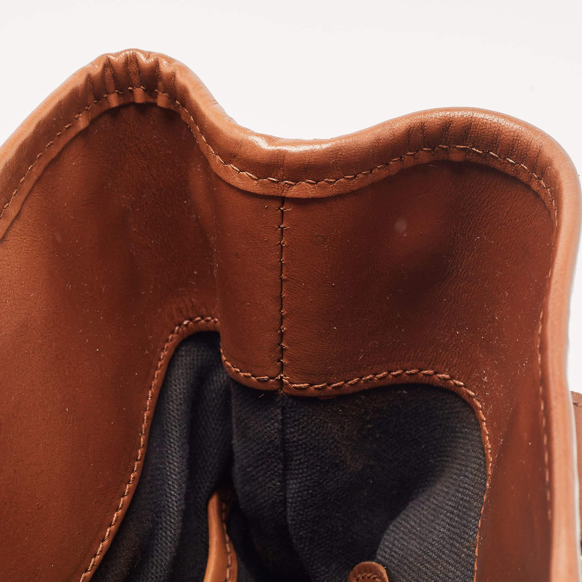 Burberry Brown House Check Fabric and Leather Bridle Tote 2