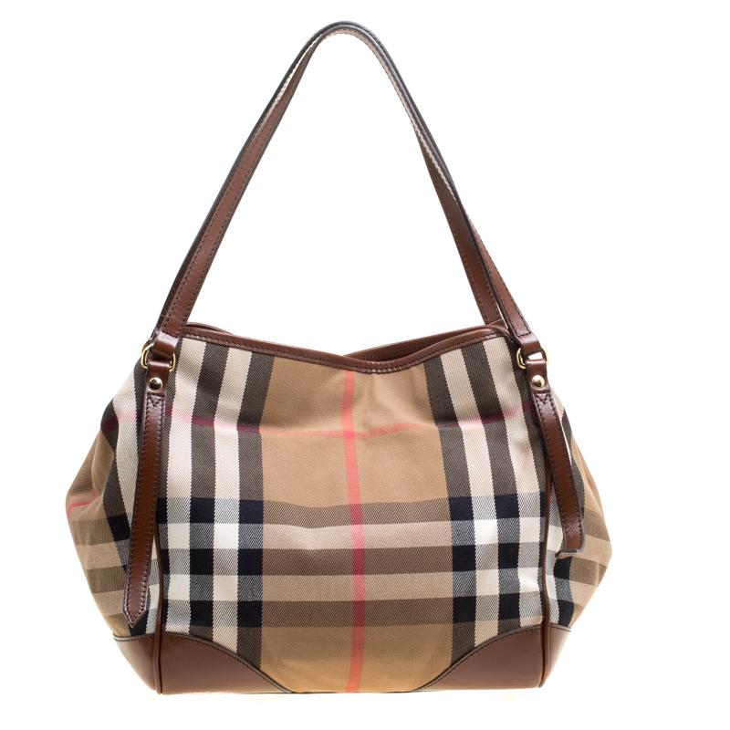 burberry canvas tote bag