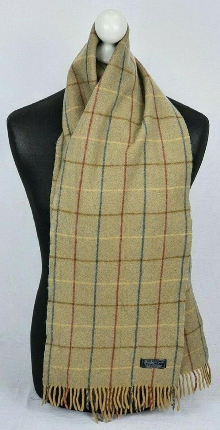 khaki check scarf