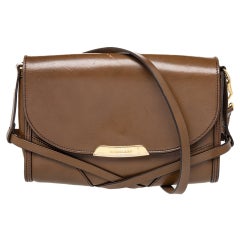 Bolso de hombro Abbott de piel marrón de Burberry