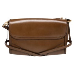 Burberry Brown Leather Abbott Shoulder Bag