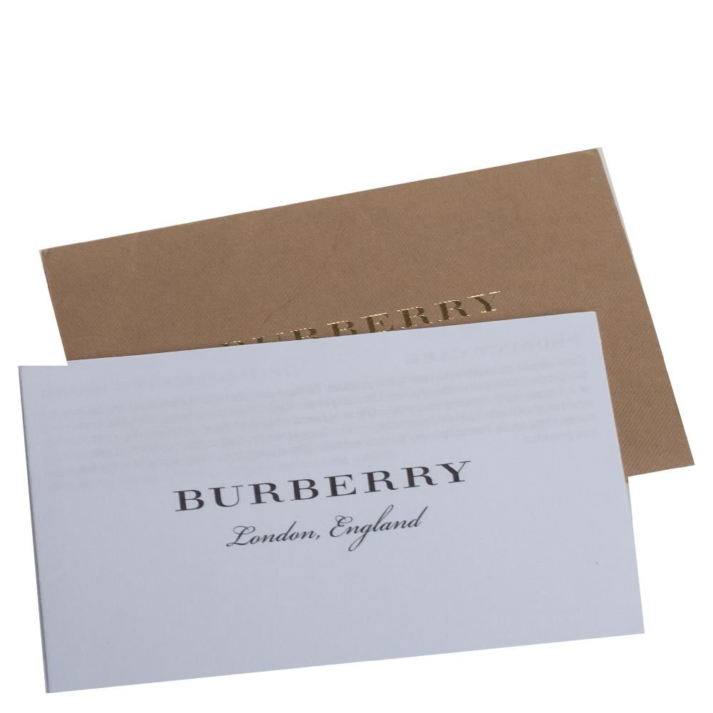 Burberry Braunes Leder und House Check Stoff Medium Camberley Top Handle Bag 6