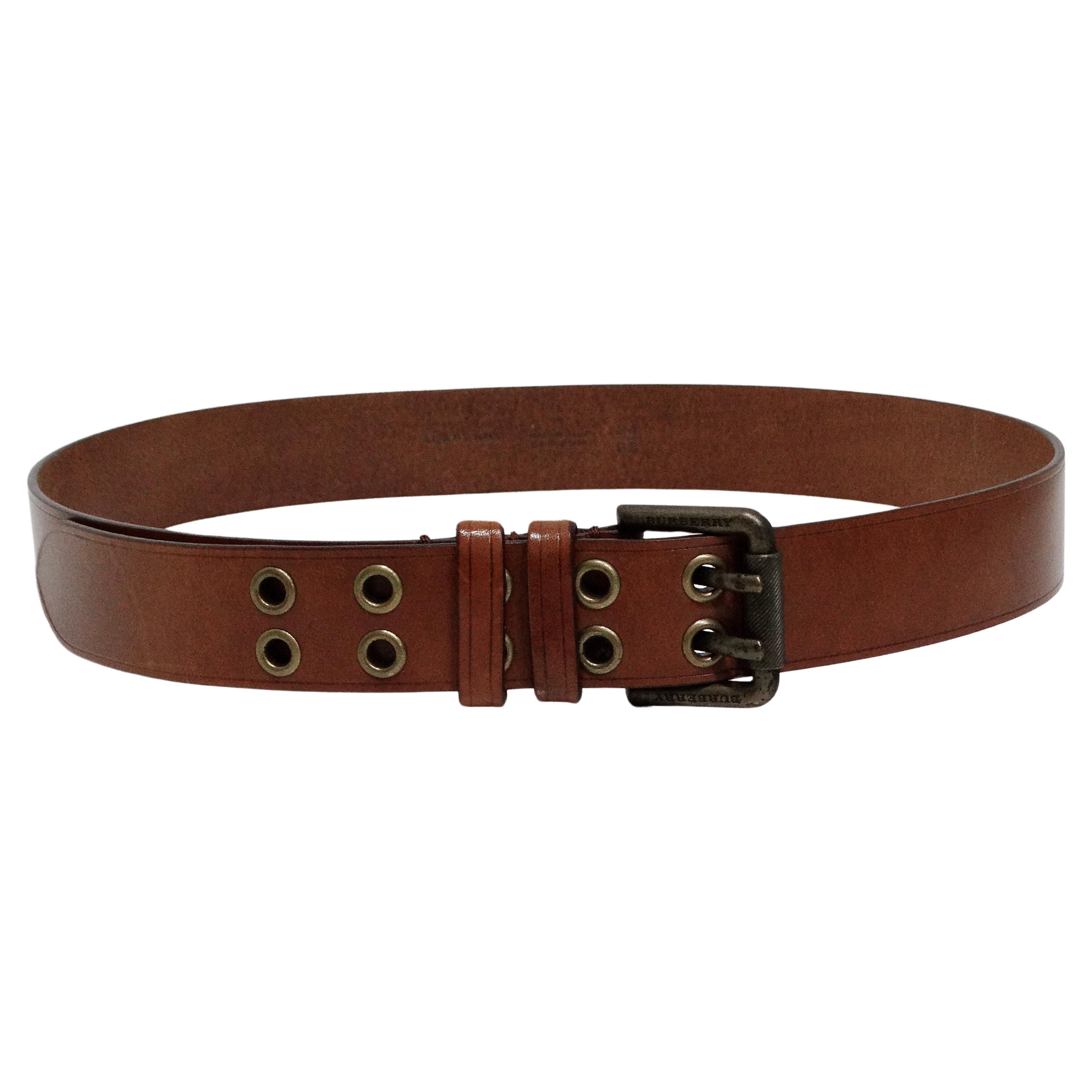Burberry prorsum icon military leather belt sale