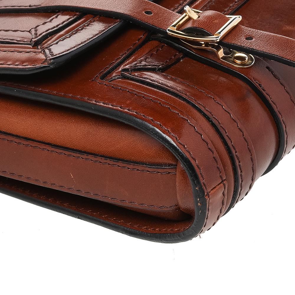 Burberry Brown Leather Bridle Doyle Shoulder Bag 1