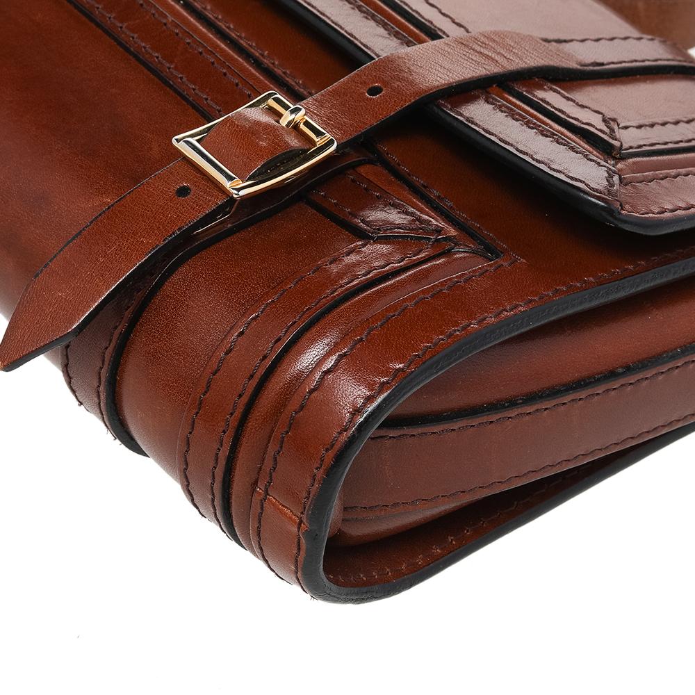 Burberry Brown Leather Bridle Doyle Shoulder Bag 2