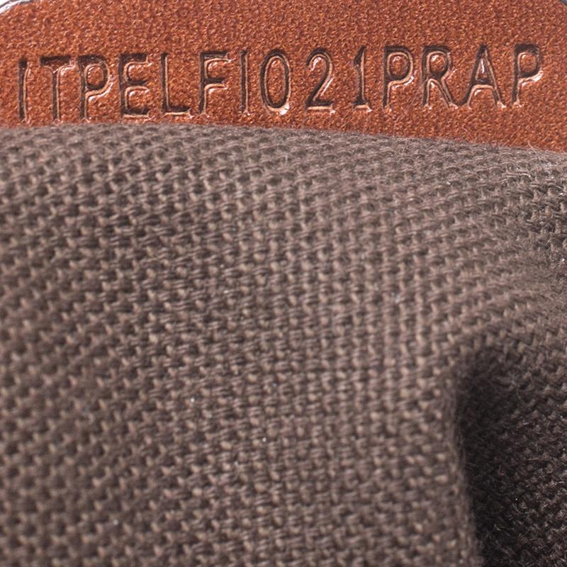 Burberry Brown Leather Bridle House Check Canvas Satchel 5