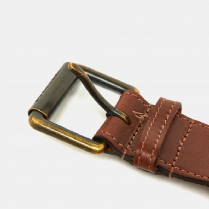 Burberry Cintura con fibbia in pelle marrone 80CM In condizioni buone in vendita a Dubai, Al Qouz 2