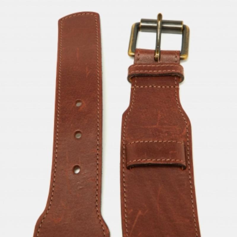 Donna Burberry Cintura con fibbia in pelle marrone 80CM in vendita