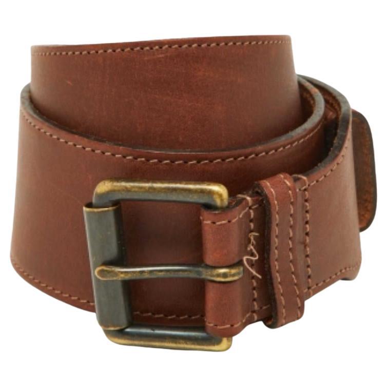 Burberry Ceinture à boucle en cuir Brown 80CM