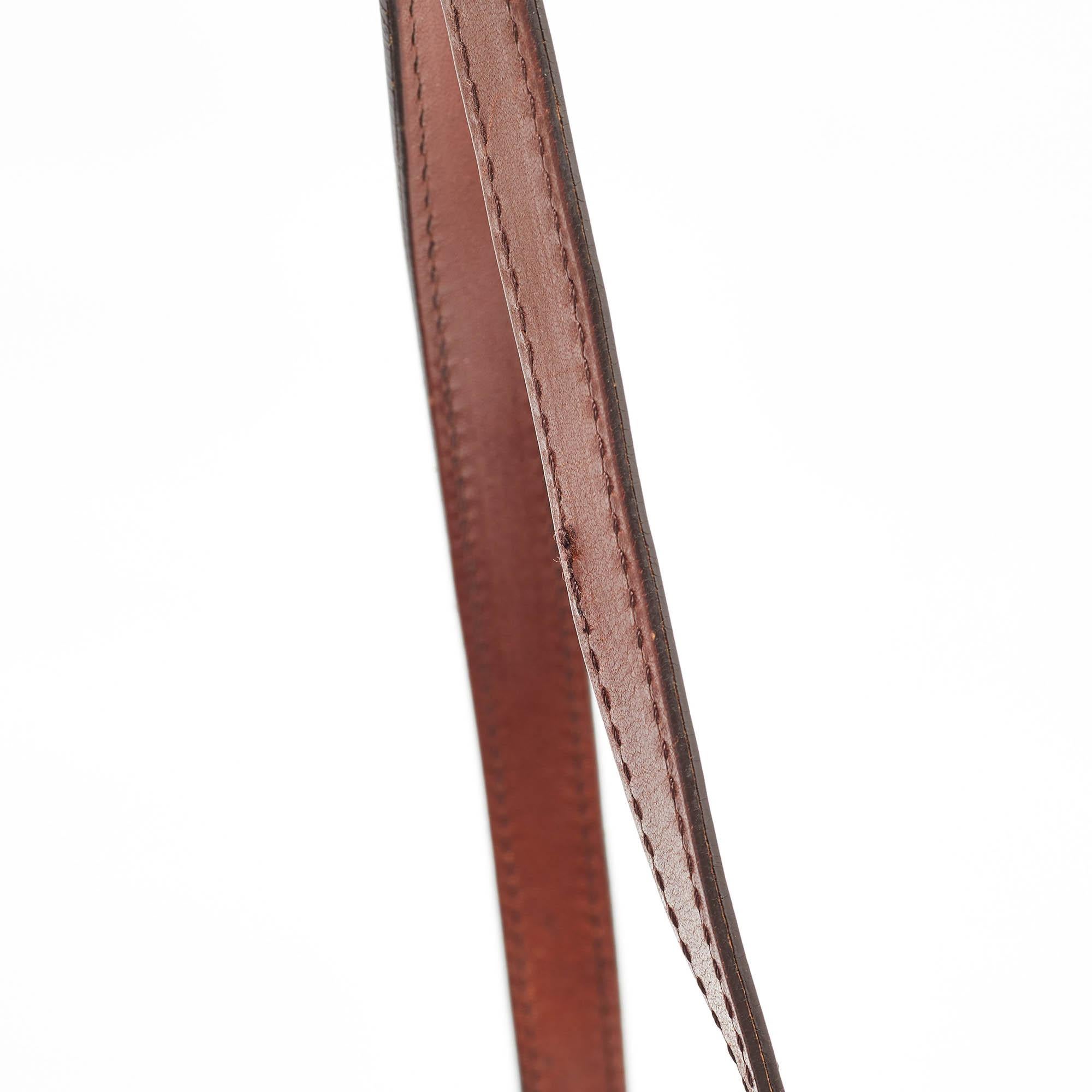 Burberry Brown Leather  Canvas Canterbury Totes For Sale 2