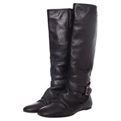 Burberry, Brown leather horse riding boots