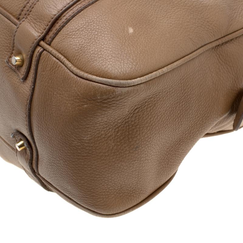 Burberry Brown Leather Large Malika Hobo 4