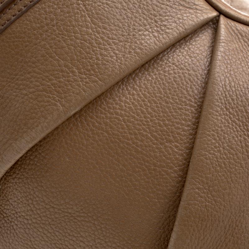 Burberry Brown Leather Large Malika Hobo 5