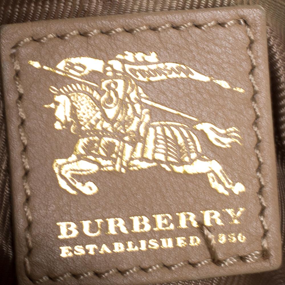 Burberry Brown Leather Medium Hillgate Hobo 6