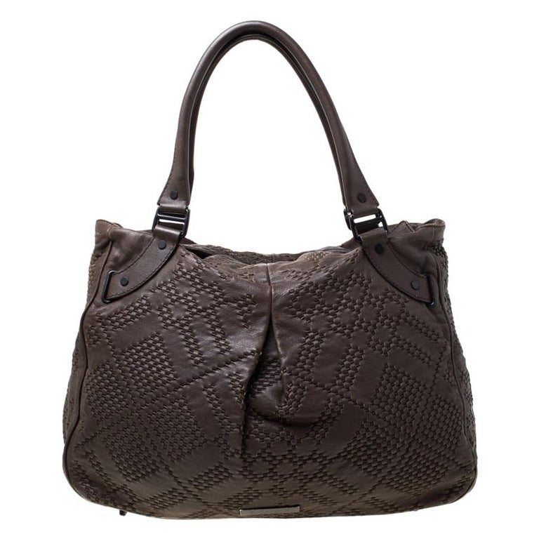 Burberry Brown Leather Shoulder Bag For Sale at 1stDibs