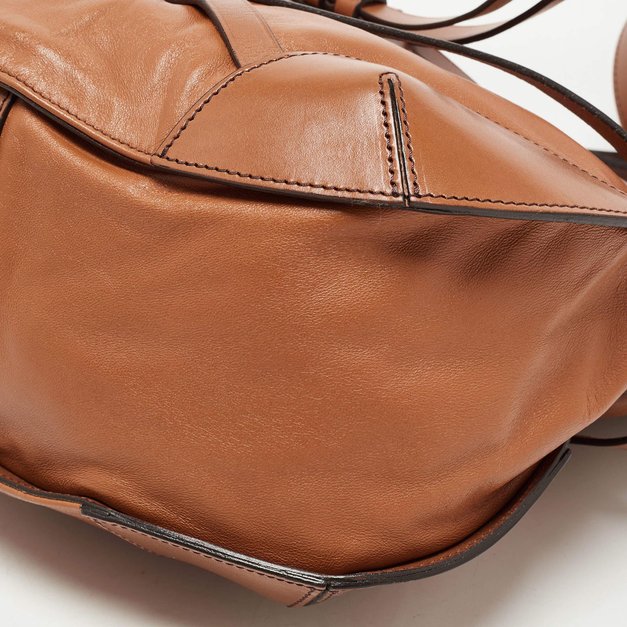 Burberry Brown Leather Small Bridle Dutton Hobo 6