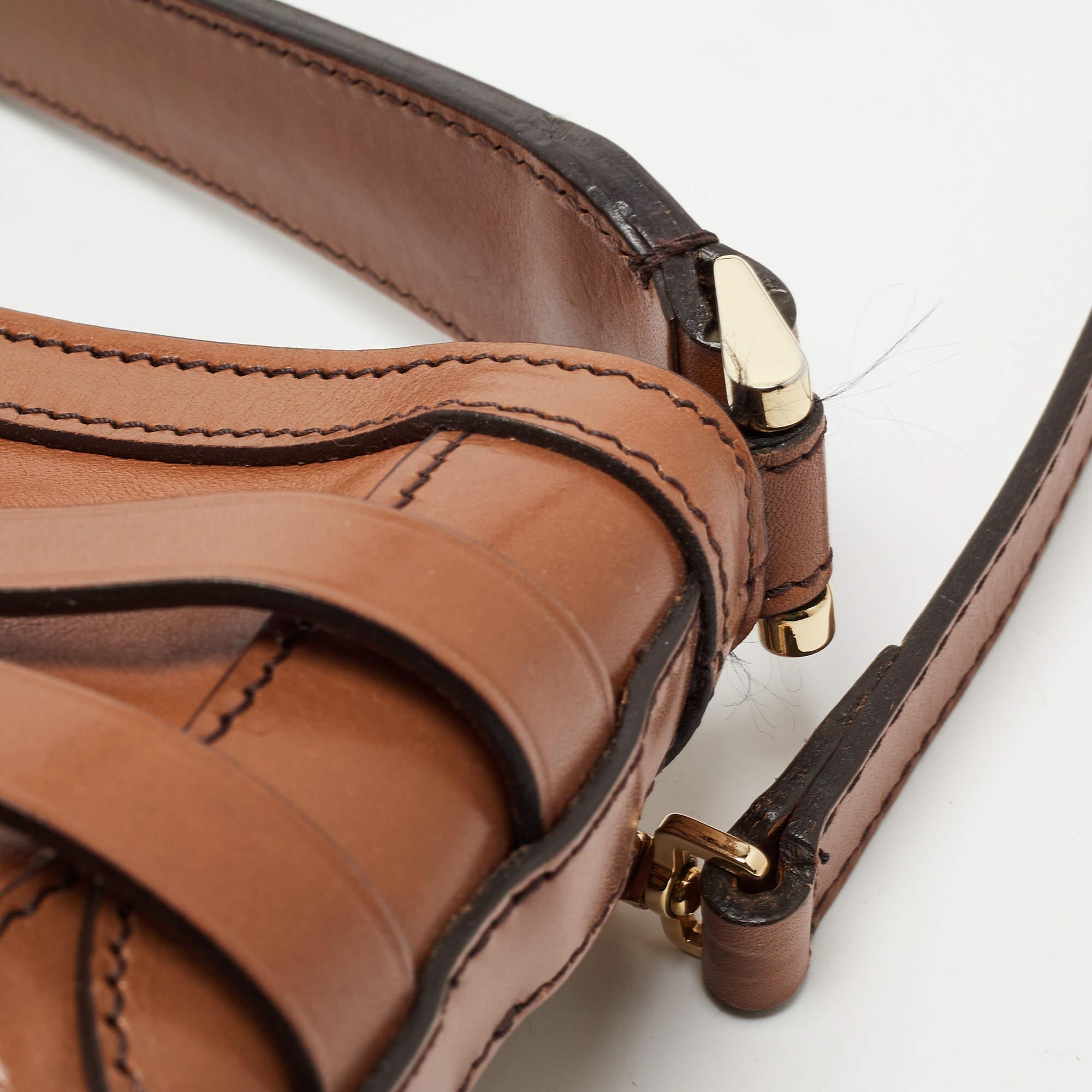 Burberry Brown Leather Small Bridle Dutton Hobo 7
