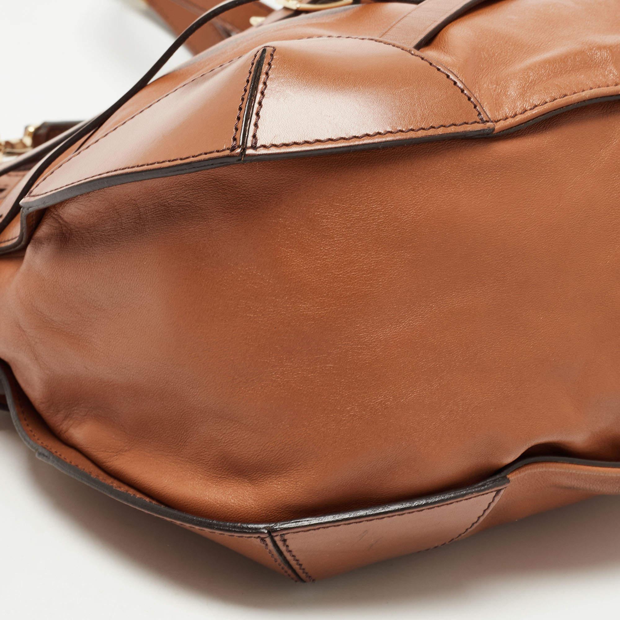 Burberry Brown Leather Small Bridle Dutton Hobo 5