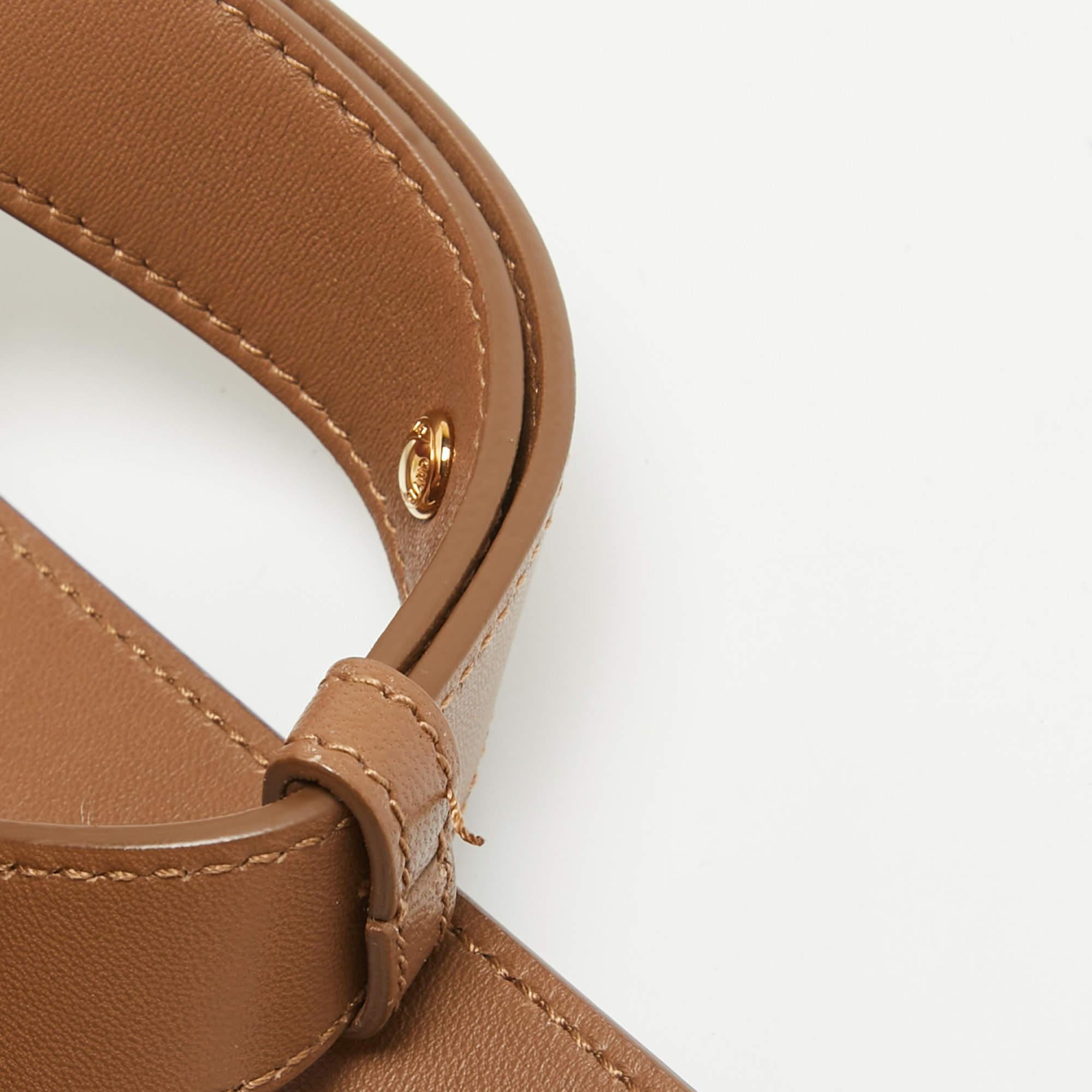 Burberry Brown Leather Small Olympia Shoulder Bag 1