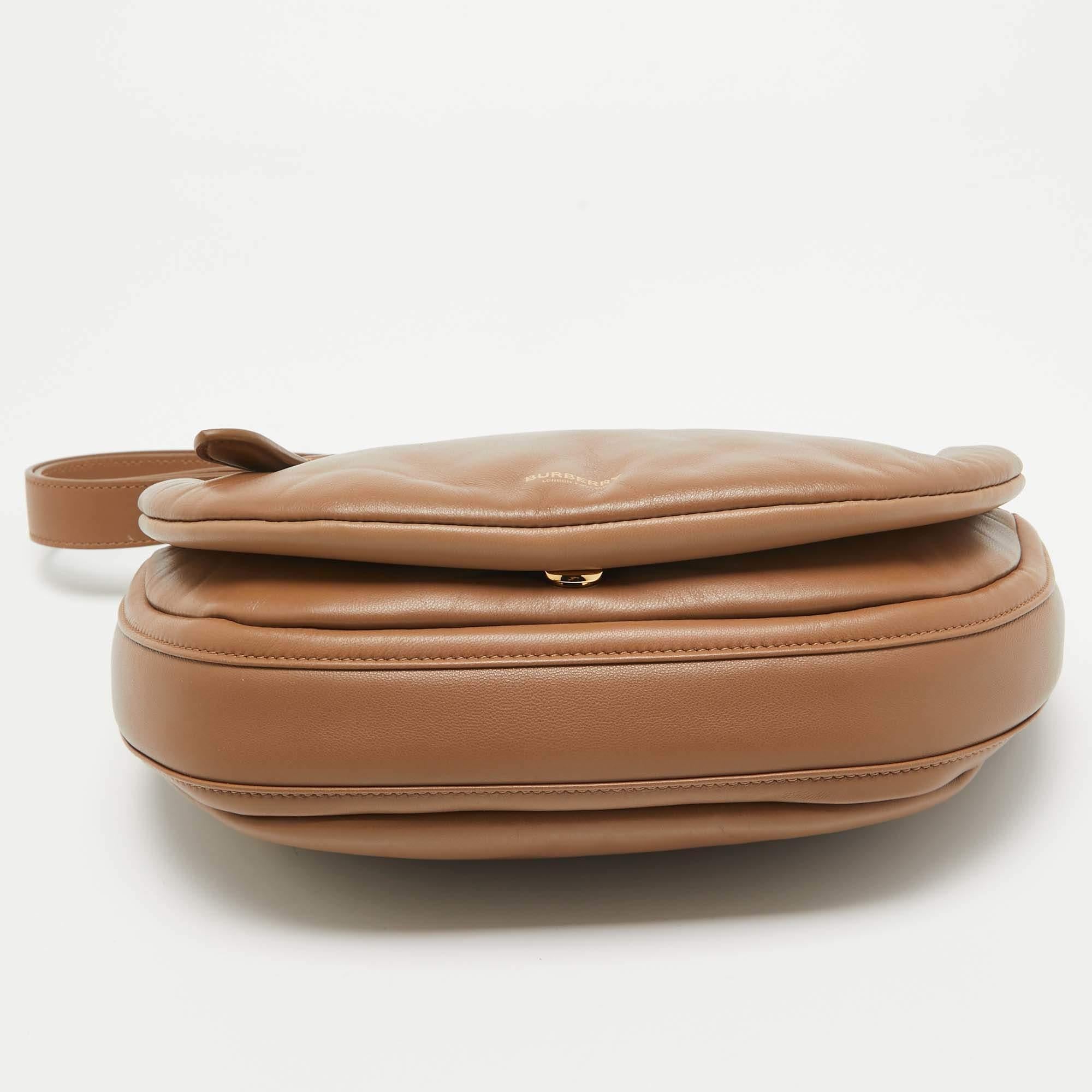 Burberry Brown Leather Small Olympia Shoulder Bag 2