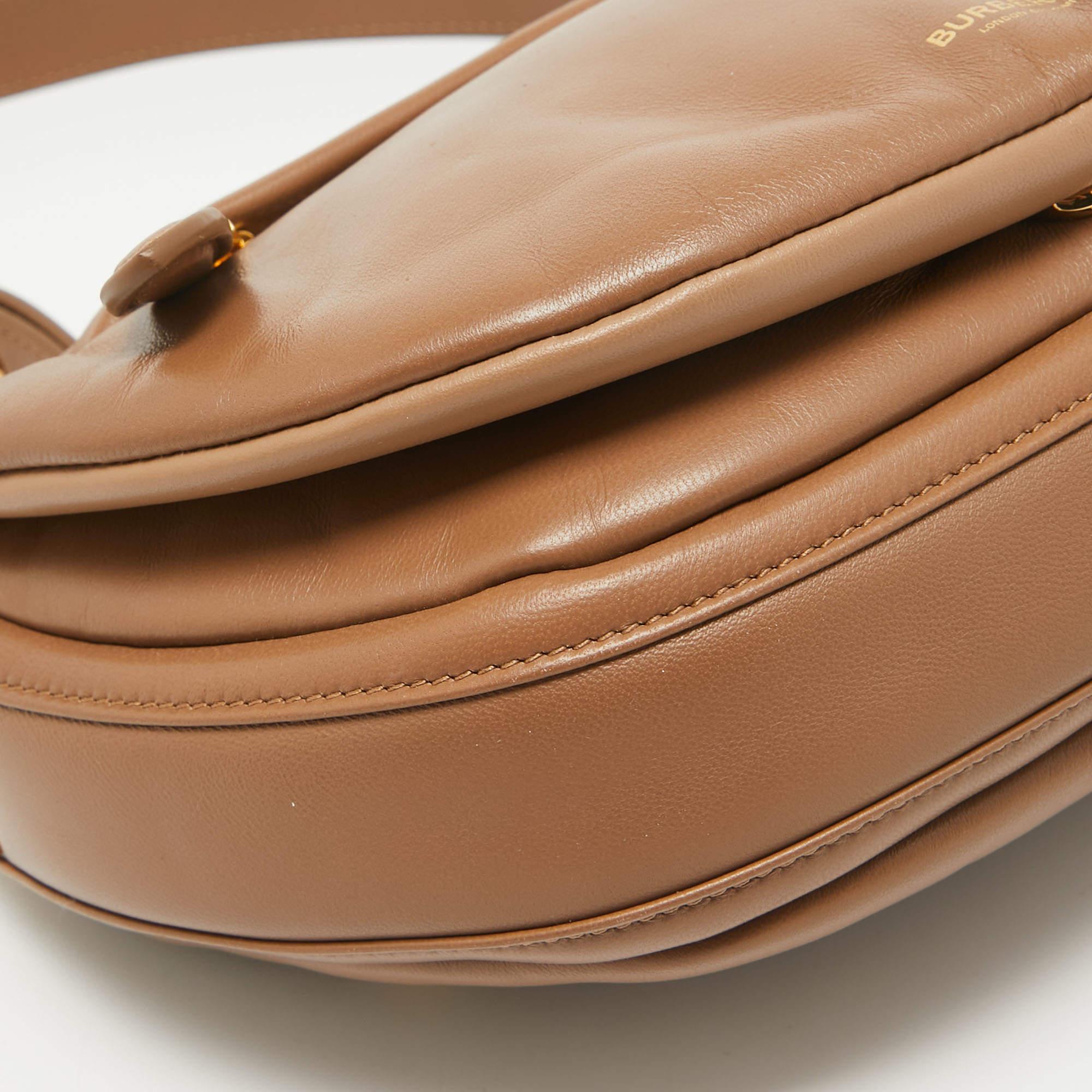 Burberry Brown Leather Small Olympia Shoulder Bag 5