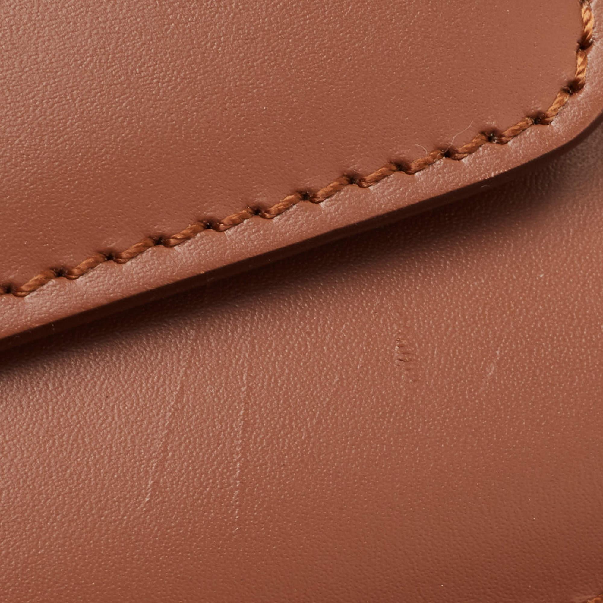 Burberry Brown Leather Small TB Shoulder Bag 1