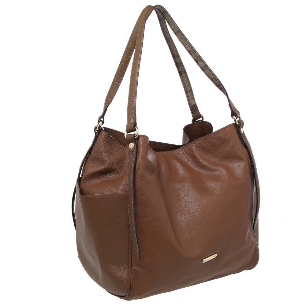 Women's Burberry Brown Leather Tote